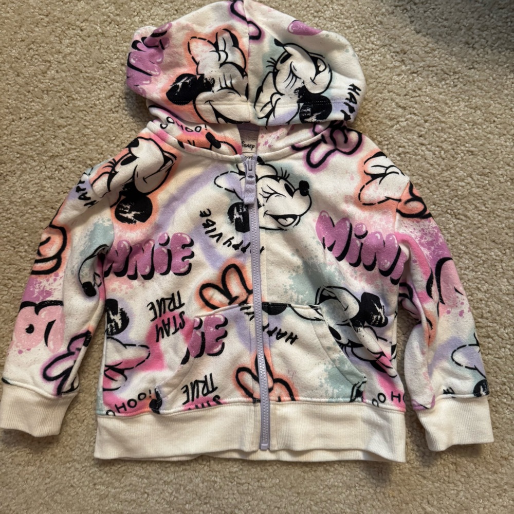 ❤️3 for $10! Jumping Beans Minnie Mouse Zip Up